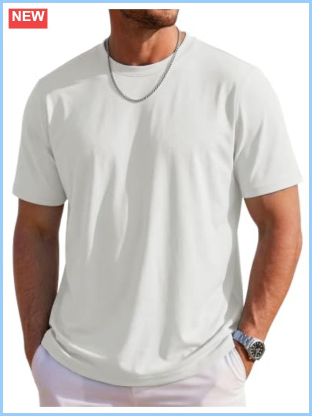 Mens UPF 80+ Sun Protection Short Sleeve Tee Lightweight Moisture Wicking Crew